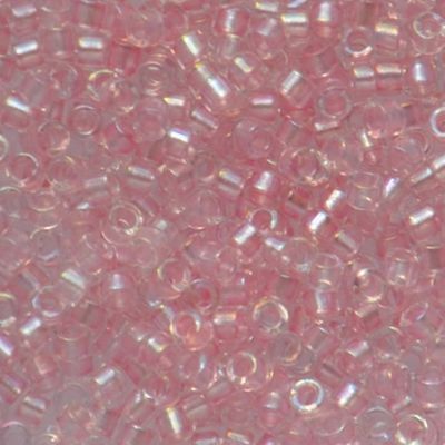 DB1673 Pearl Lined Tr Pink AB Delica