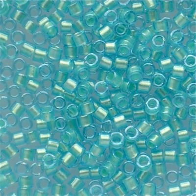 DB1708 Mint Pearl Lined Ocean Blue Delica