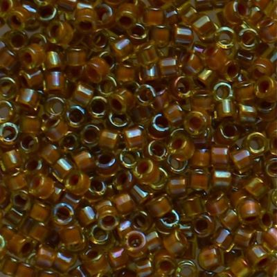 DB1738 Cocoa Lined Chartreuse AB Delica