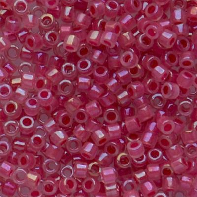 DB1742 Rose Lined Opal AB Delica