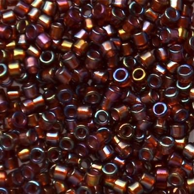 DB1750 Spkl Beige Lined Root Beer AB Delica