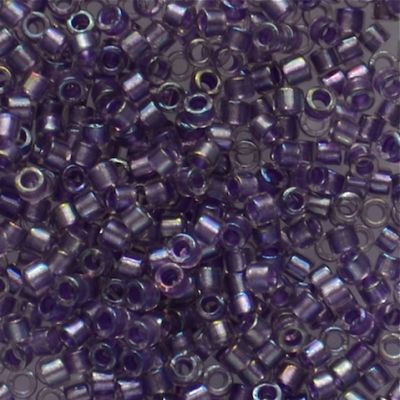 DB1754 Spkl Purple Lined Crystal AB Delica