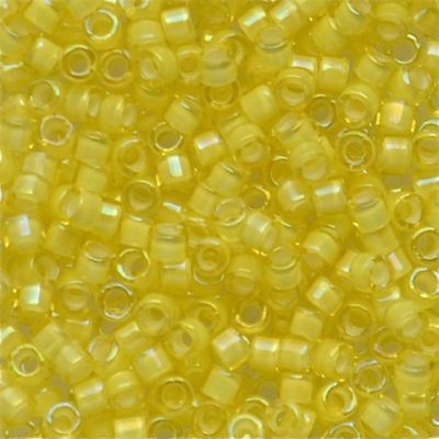 DB1776 White Lined Yellow AB Delica