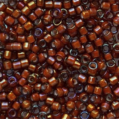 DB1779 White Lined Dk Topaz AB Delica