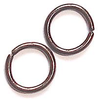 FN064 Grey Black 5mm Jump Ring