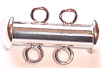 FN255S Silver Plated 2 Row Fastener