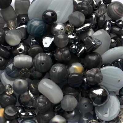 MX137 Grey Pressed Glass Mix