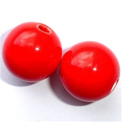 CE102 14mm Red Ceramic Round