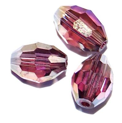CC1116 8x6mm Amethyst AB Faceted Oval