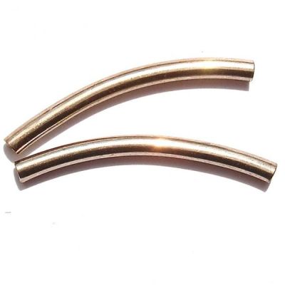 MB645GB 35mm Hollow Grey Black metal tube bead