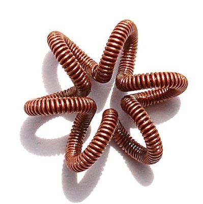 MB652AC 15mm AC Twisted Filigree Flower Link