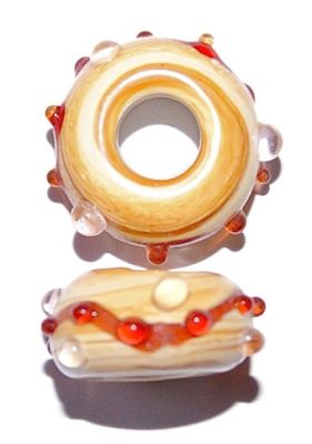 GL3220 Opaque Stone large hole bead