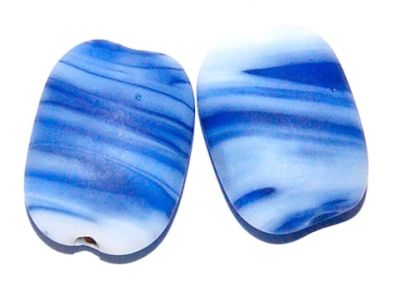 GL1757 Matt Blue Stripe Rectangle