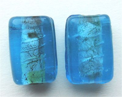 GLx1128 16x12mm SL Turquoise Fat Lozenge