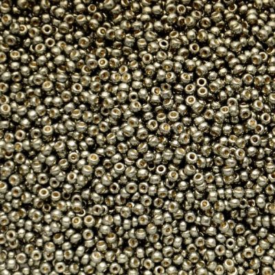 RC11-5112 Dur Galv Dk Steel Green Size 11 Seed Beads