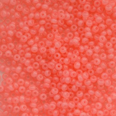 RC303 Alabaster Coral Pink Size 10 Seed Beads