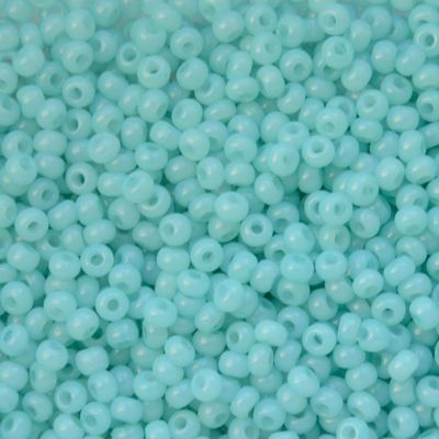 RC624 Alabaster Teal Size 8 Seed Beads