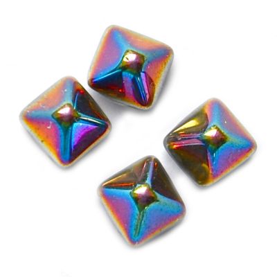 GL5668 6mm Silver AB Pyramid Stud