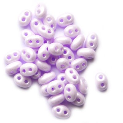 TW091 Ceylon Pale Lavender Twin Beads