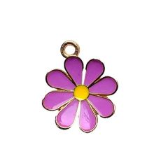 MB1097 16mm Violet Flower Pendant