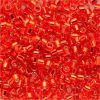 DB0043 Silver Lined Red Orange Delica