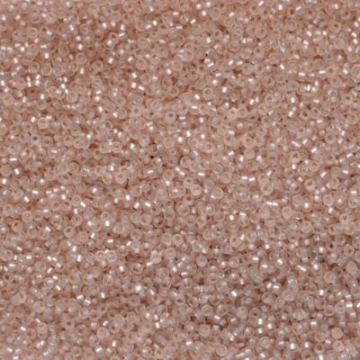 15-0023F Silver Lined Blush Pink Size 15 Seed Beads