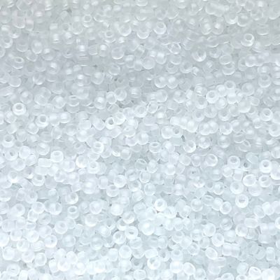 15-0131F Tr Crystal Frost Size 15 Seed Beads