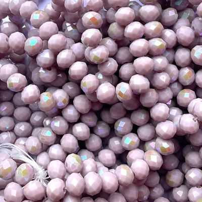 CC1277 4x6mm Faceted Lilac Rondelle
