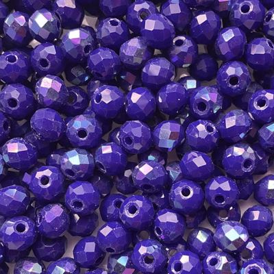 CC1278 4x6mm Faceted Rich Purple Rondelle