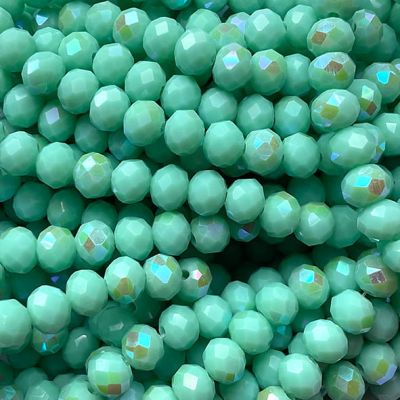 CC1330 4x6mm Faceted Jade Rondelle