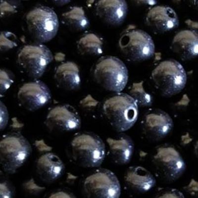 WD1003 10mm Black Wooden Beads