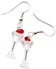 Cocktail Glass Earrings