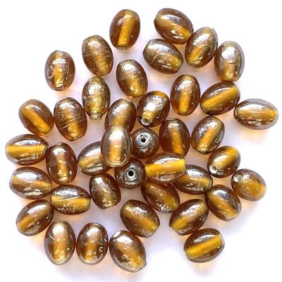 Dip662 12x10mm Topaz Lustre Oval Beads