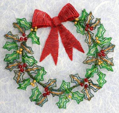 Bead Pack for Holly Wreath