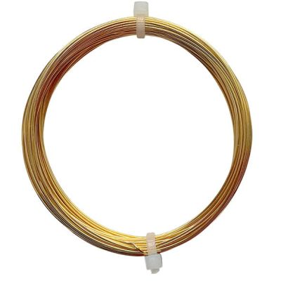 JW411 Quarter Hard 0.6mm Gilt Coloured Wire