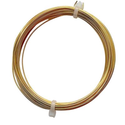 JW412 Quarter Hard 0.8mm Gilt Coloured Wire