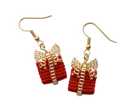 Bead Pack for Christmas Present Earrings