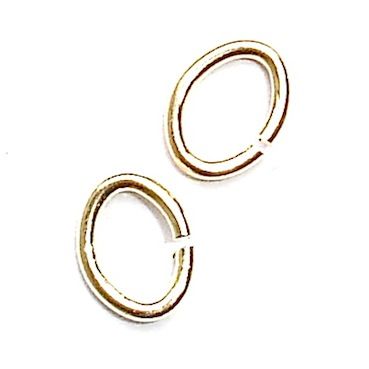FN068 6x4.5mm GP Oval Jumprings