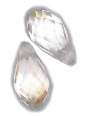 CC0970 12x6mm Crystal AB Drop