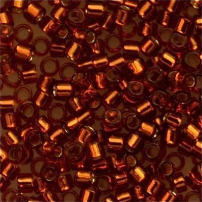DB0144 Silver Lined Amber Delica