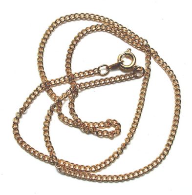 FN167 Gold 20 Inch Medium Curb Chain