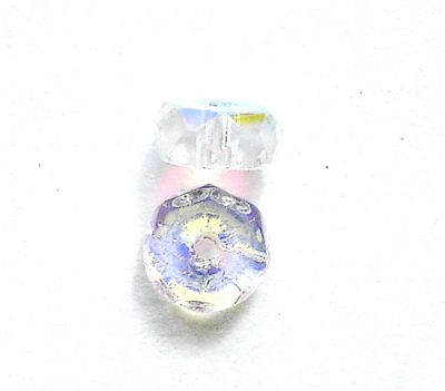 FR602 6x3mm Clear AB Rondelle