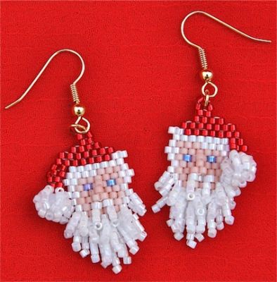 Bead Pack for Santa Earrings