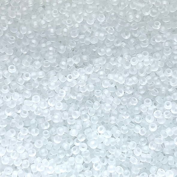 15-0131F Tr Crystal Frost Size 15 Seed Beads
