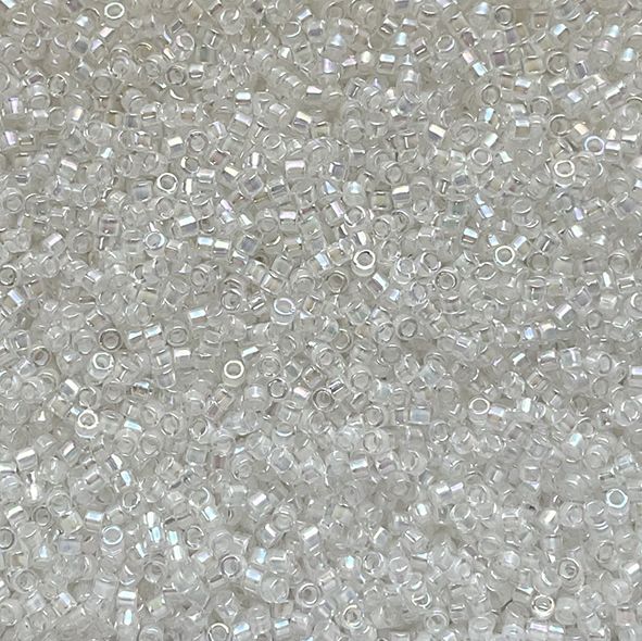 DB0052 Off White Lined Crystal AB Delica