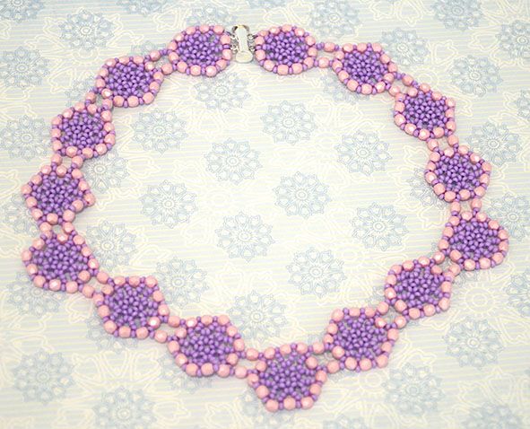 Summer Sky Necklace Tanzanite and Pink