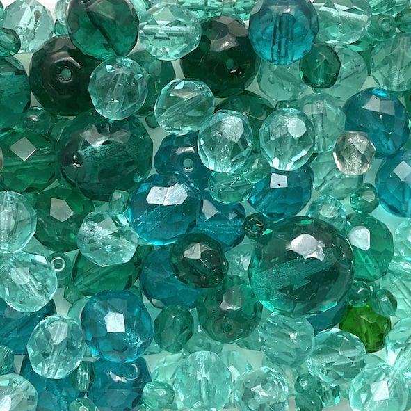 MX252 Teal Facet Mix