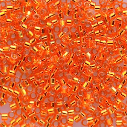 DB0045 Silver Lined Orange Delica