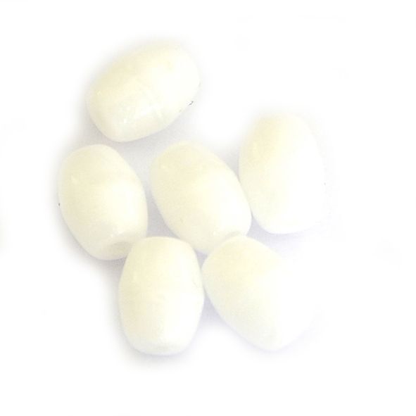 GL1244 6x4mm White Oval