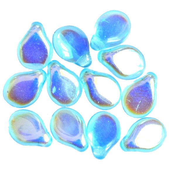GL5707 Turquoise AB Pip Beads